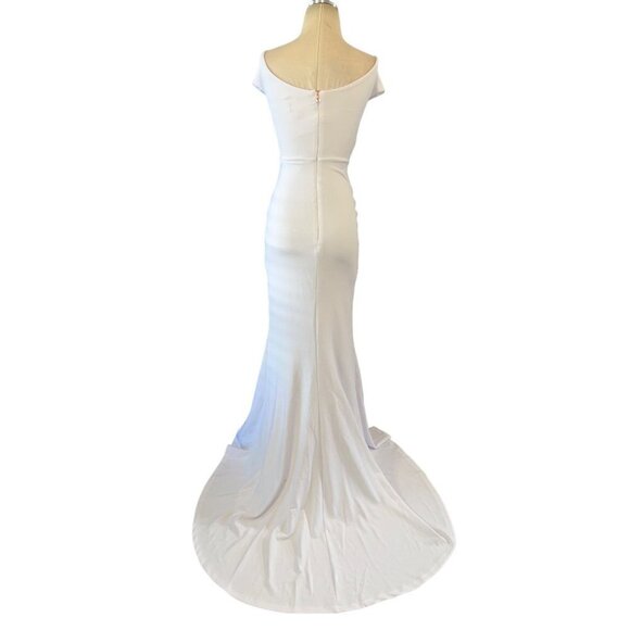 Nookie Neptune Gown in White XSmall New Womens Long Formal Maxi Dress - Picture 7 of 13